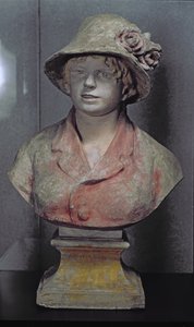 Madame Renoir, 1916 (polikróm vakolat) alkotó: Pierre Auguste Renoir